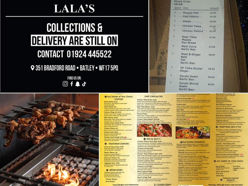 LaLa's Menu