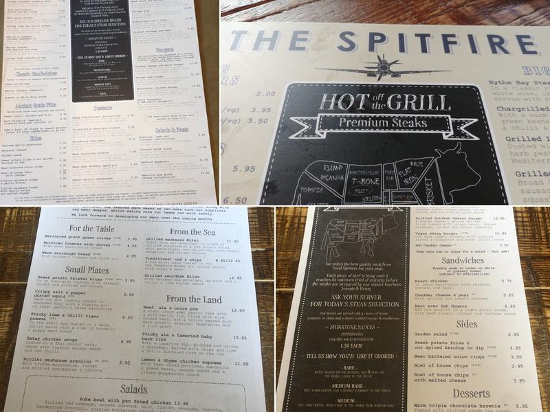 The Spitfire Menu