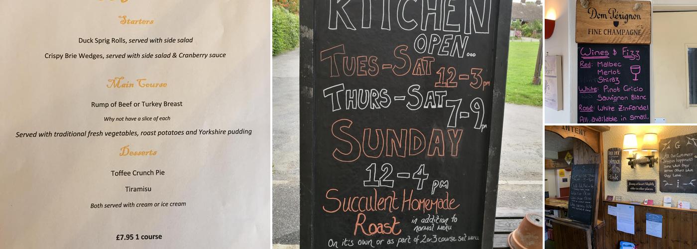 The Good Intent Ltd Menu