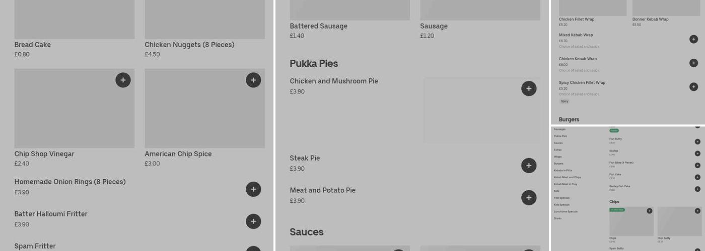 Sizzlers Vs Pronto Pizza Menu