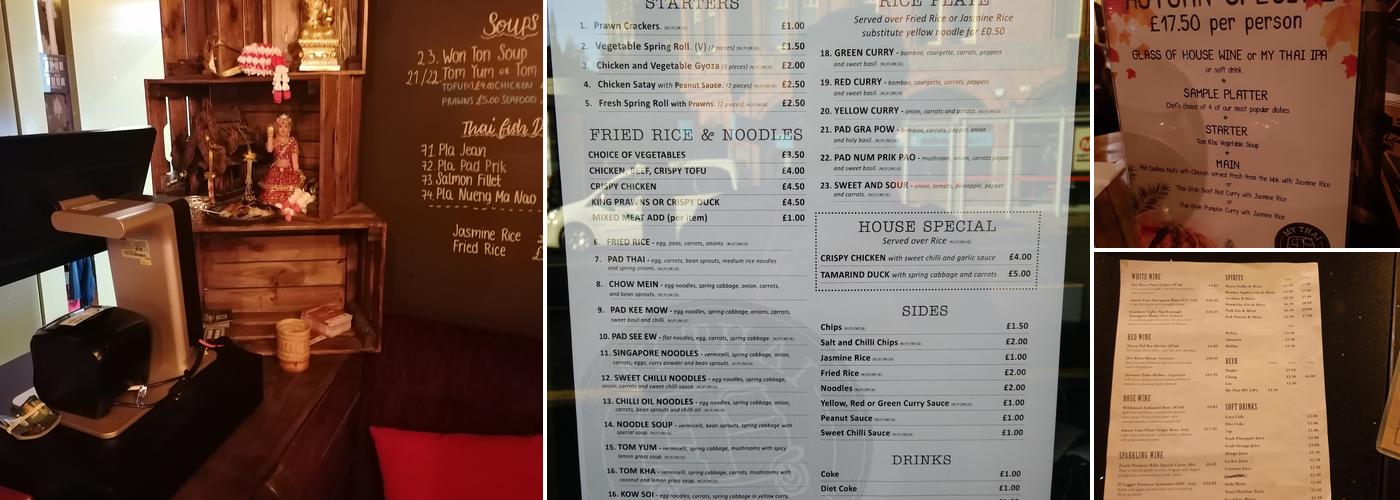 My Thai Restaurant Menu