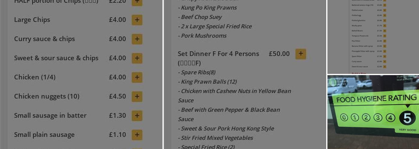 Capital Chinese Take Away and fish & chips Menu