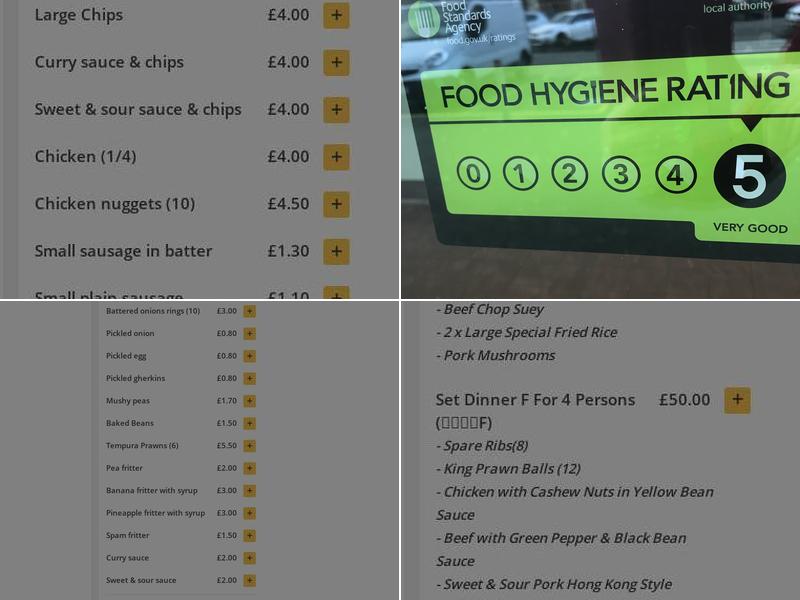 Capital Chinese Take Away and fish & chips Menu