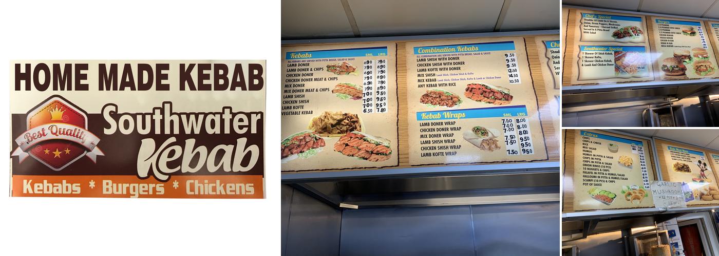 Southwater Kebab Menu