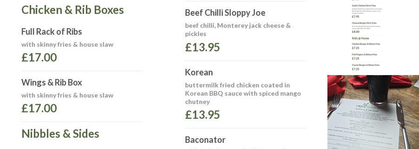 The Olive Branch Menu