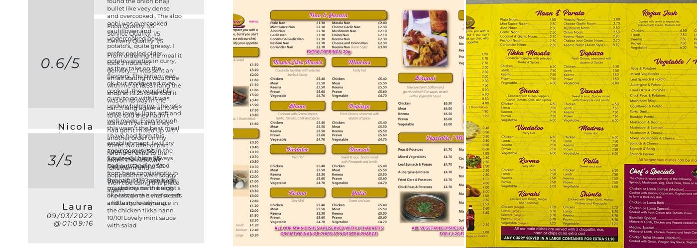 Bismillah Medina Takeaway Menu