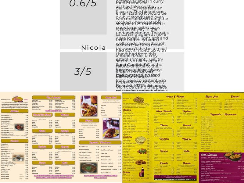 Bismillah Medina Takeaway Menu