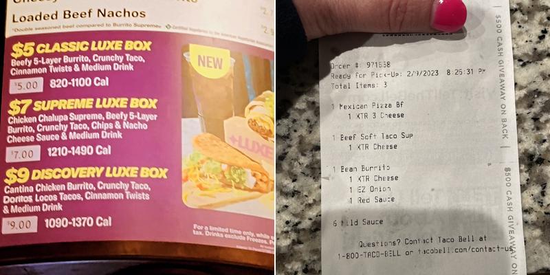 Taco Bell Menu