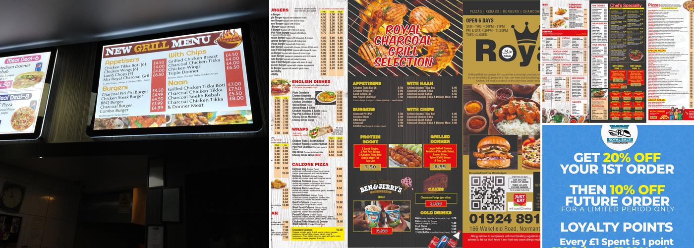 Royal Balti Normanton Menu