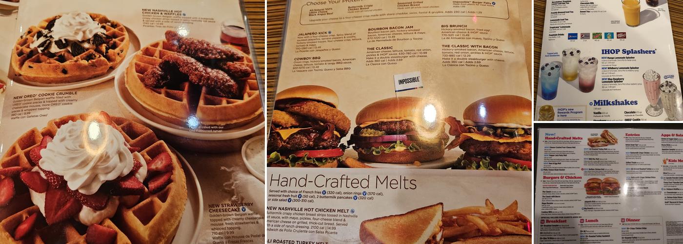 IHOP Menu