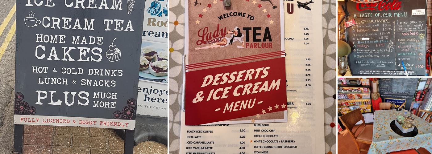 Lady Scarlett's Tea Parlour Isle Of Wight Menu