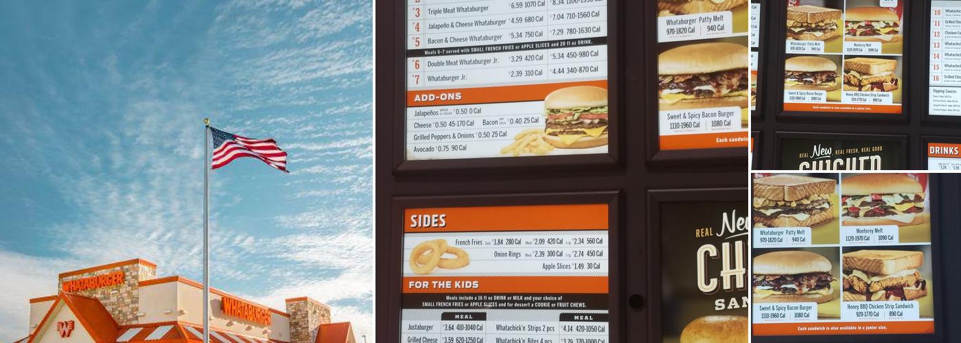 Whataburger Menu