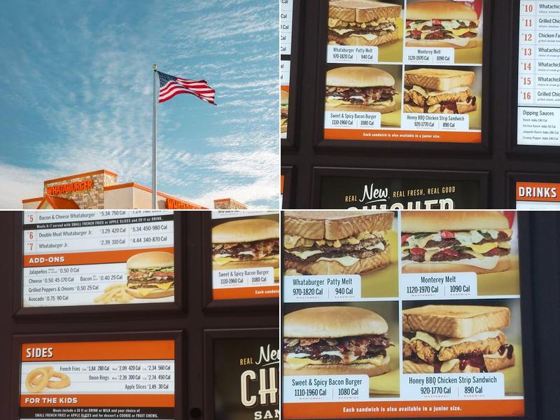 Whataburger Menu