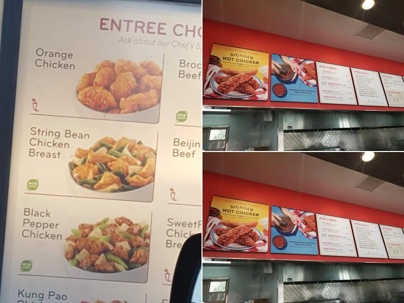 Panda Express Menu