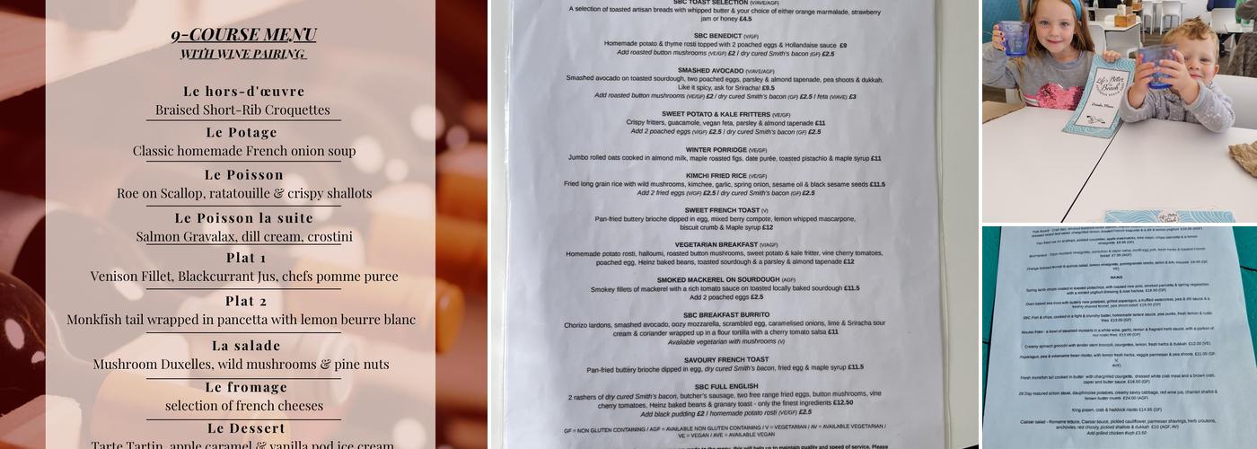 Southsea Beach Cafe Menu