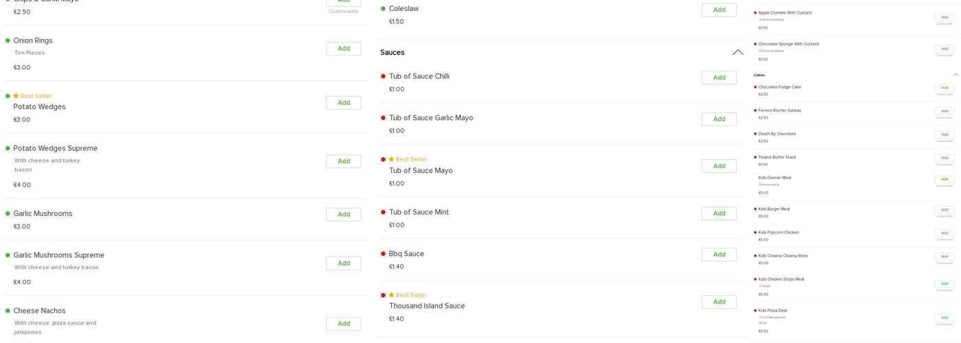 The Best Kebab & Pizza House Menu