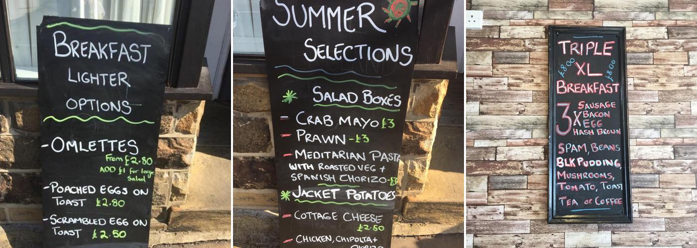 Somewhere Different Menu