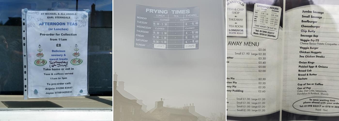 Longnor Fish & Chip Shop Menu