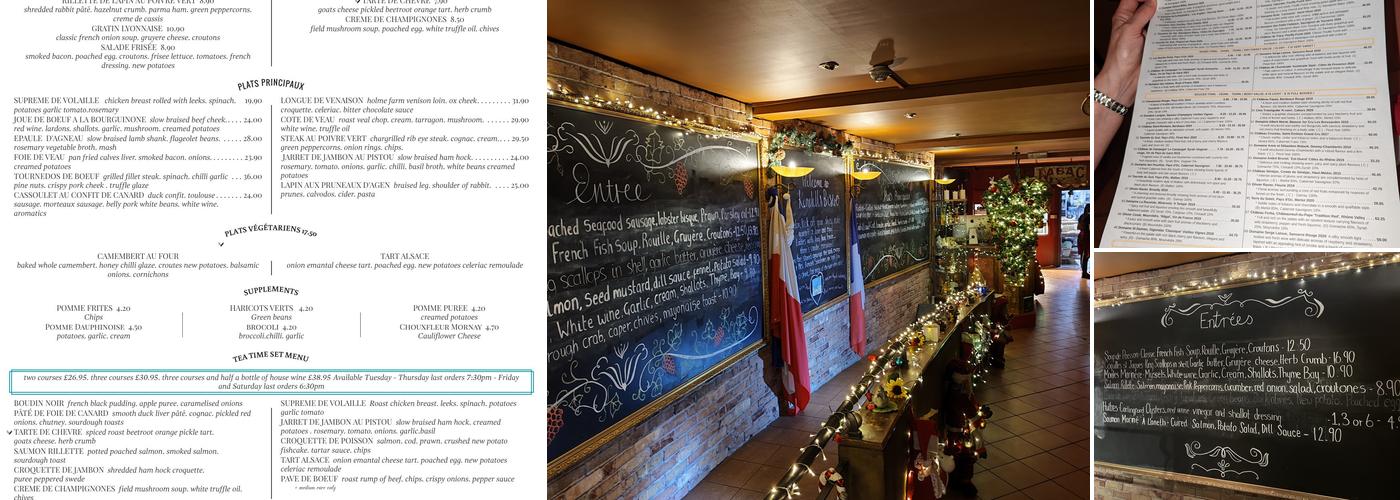 Kendells Bistro Menu