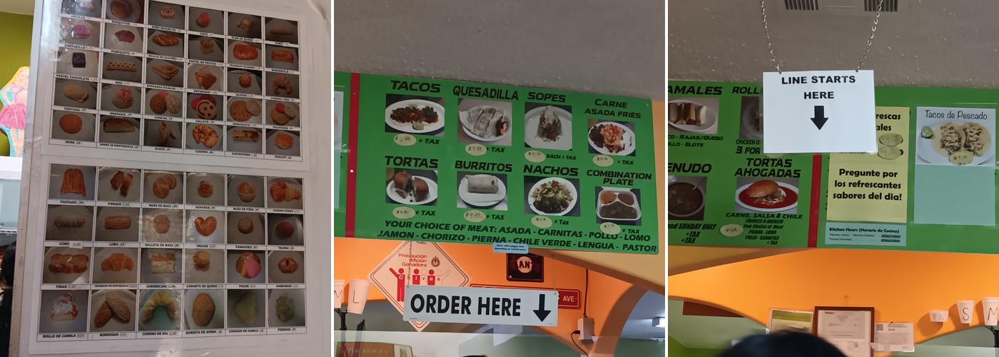 Panaderia Guadalajara Merced Menu