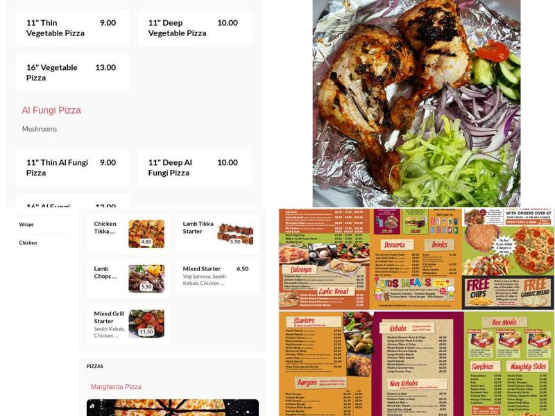 Pizza King Corriander Menu