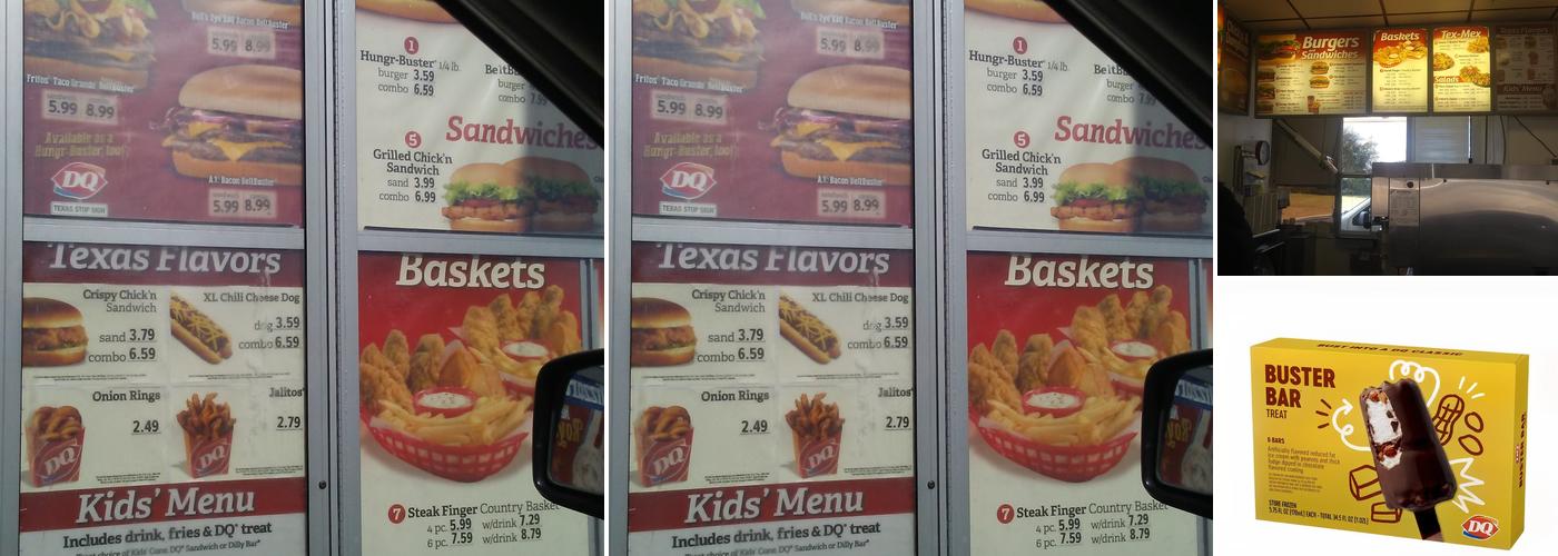 Dairy Queen Menu