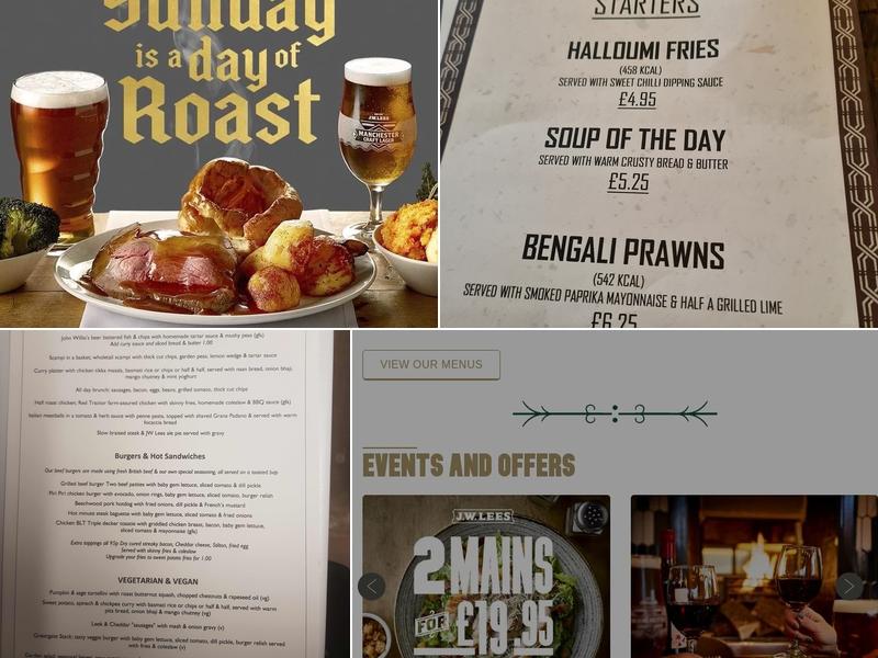 The Royal George Menu