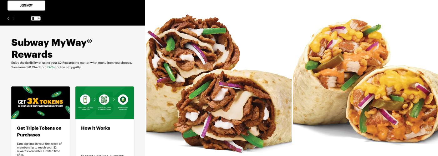 Subway Menu