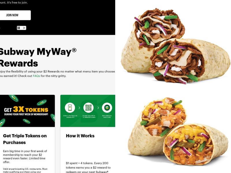 Subway Menu