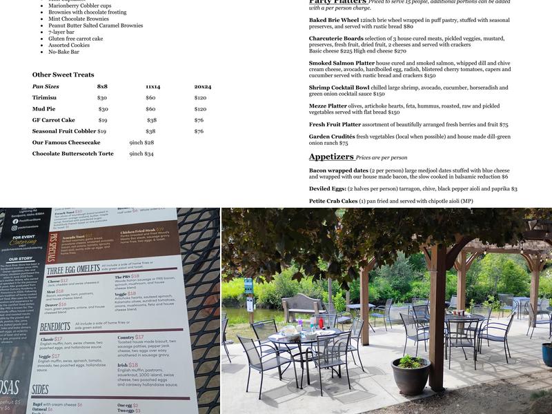 Pack River Store Menu