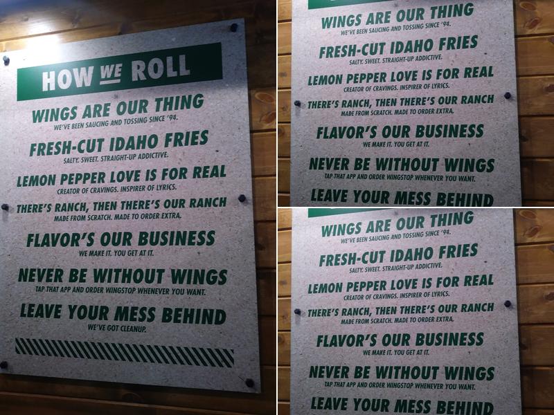 Wingstop Menu