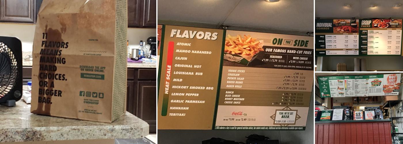 Wingstop Menu