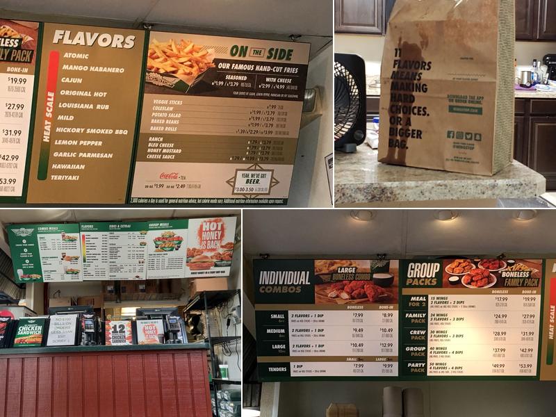 Wingstop Menu