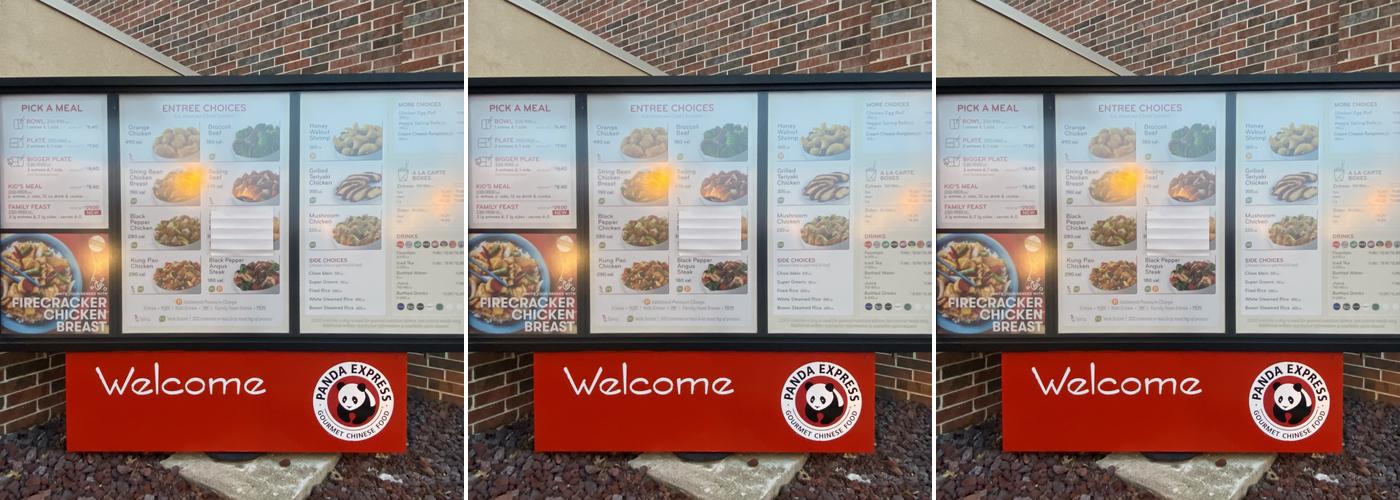 Panda Express Menu