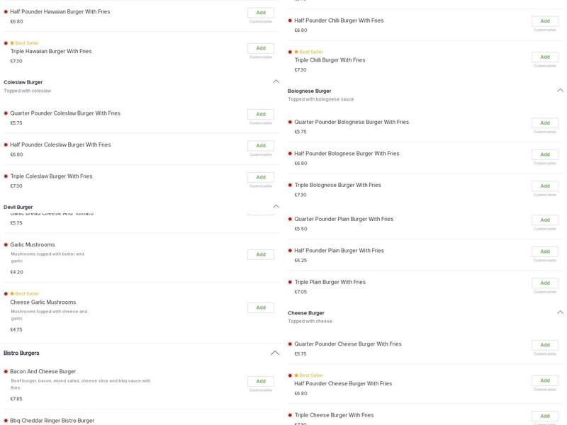 Sopranos Pizzas - Leeds Menu