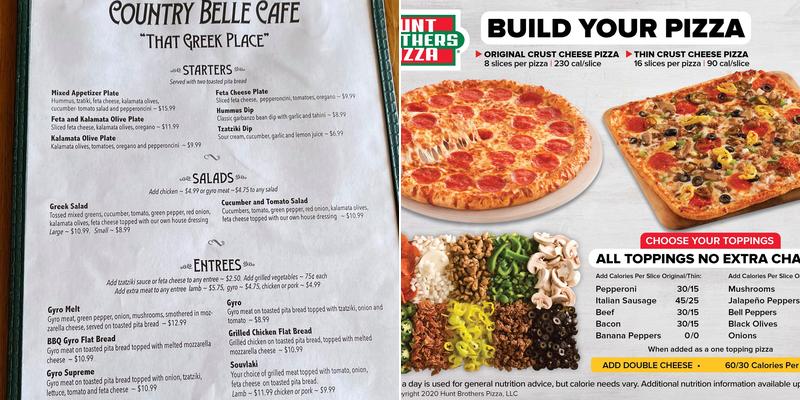 Double L's Country Store Menu