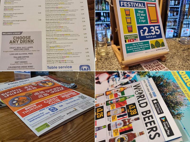 The Steel Foundry - JD Wetherspoon Menu