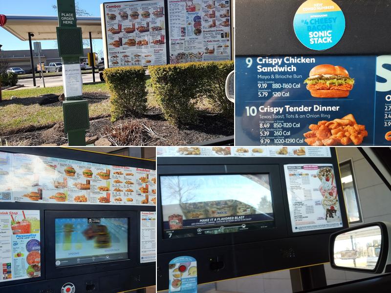 Sonic Drive-In Menu