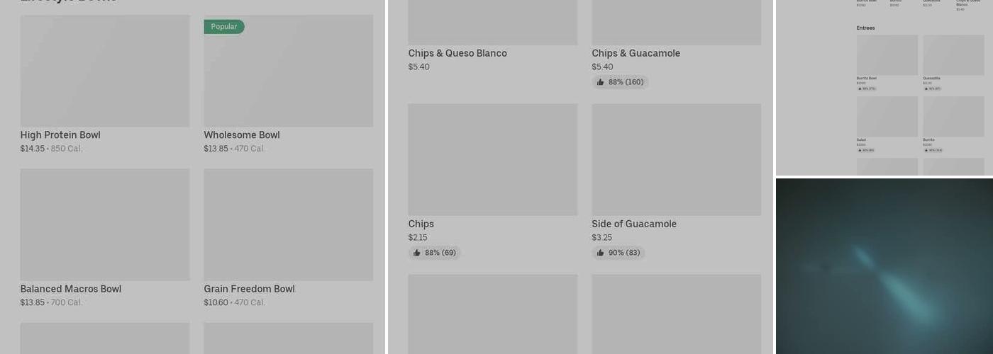 Chipotle Mexican Grill Menu