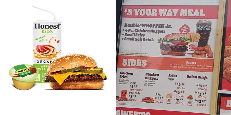 Burger King Menu