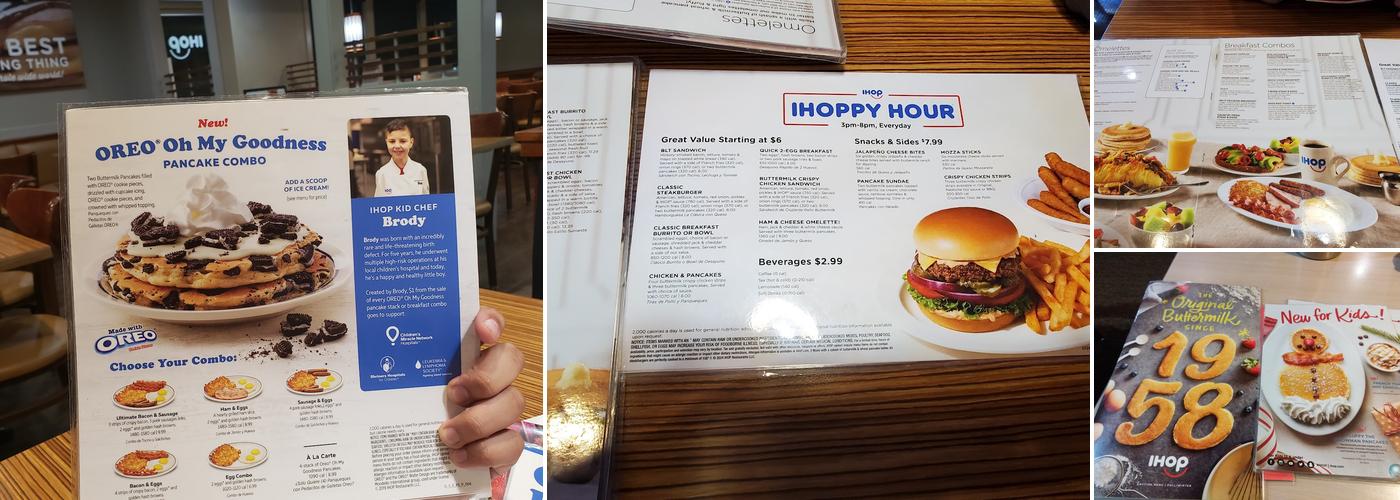 IHOP Menu