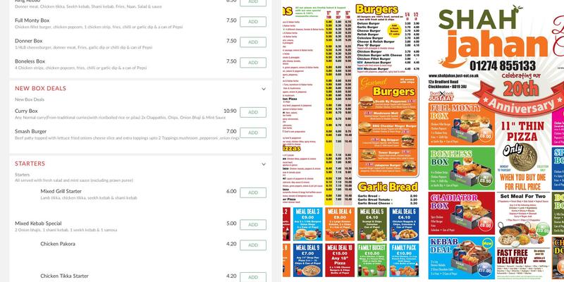 Curry Kitchen @Shahjahans Menu