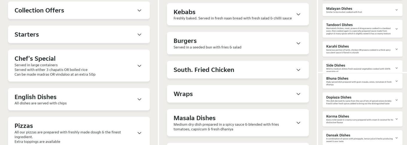 Habib Fast Food Menu