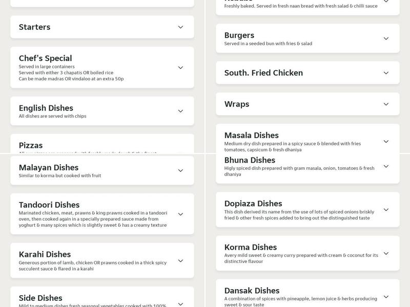 Habib Fast Food Menu