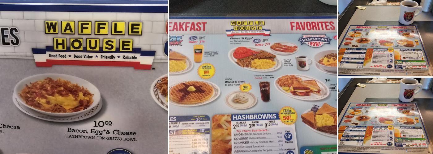 Waffle House Menu