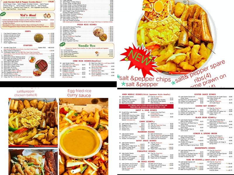 jadegarden Menu