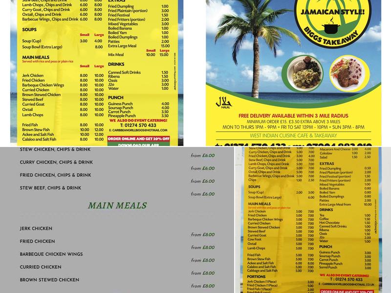 Caribbean Grill Menu