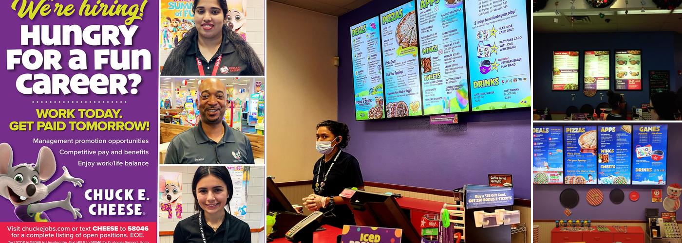 Chuck E. Cheese Menu