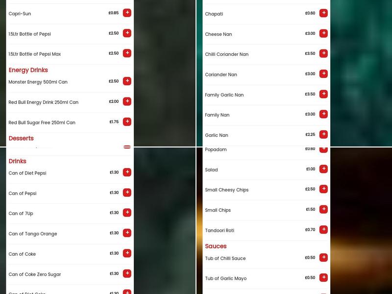 Desi Spice Menu