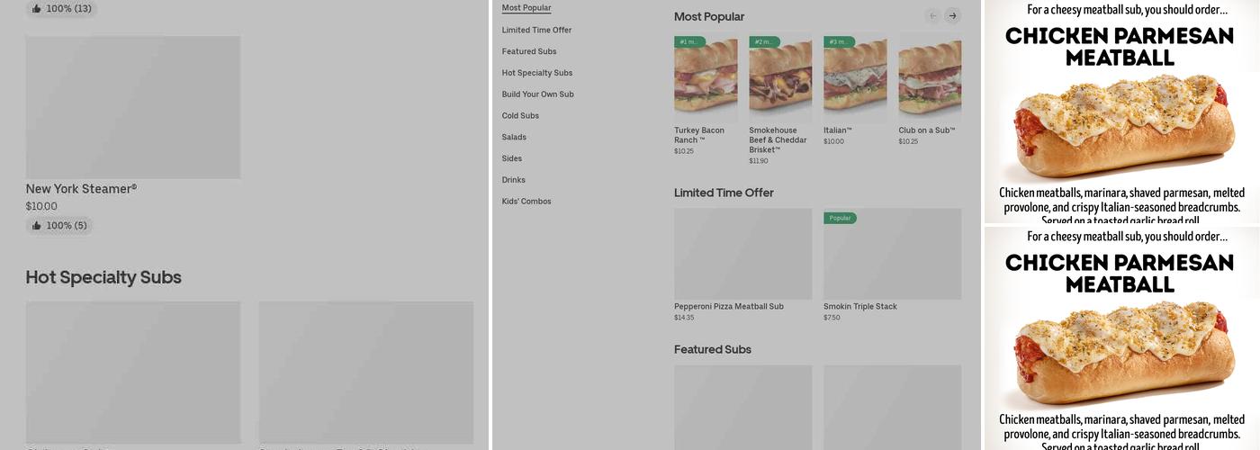 Firehouse Subs Teas Crossing Menu